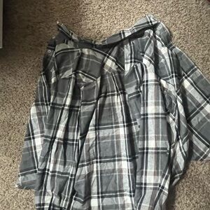 flannel, barley worn (only out on the ranch twice)
